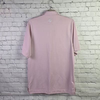 FootJoy Men's XL Pink Chevron Stretch Short Sleeve Golf Polo Shirt - Thumbnail 9