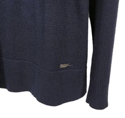 Calvin Klein Men's Small Navy Blue Long Sleeve Turtleneck Sweater - Thumbnail 3