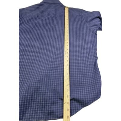 Bugatchi Men's Shirt Large Purple Gingham Long Sleeve Button Up Shirt - Thumbnail 8