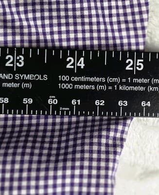 Polo Ralph Lauren Men's 18 36/37 Slim Fit Purple & White Gingham Shirt - Thumbnail 6