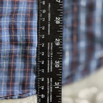 Ralph Lauren Men's XL Blue Buffalo Check Classic Fit Long Sleeve Shirt - Thumbnail 4