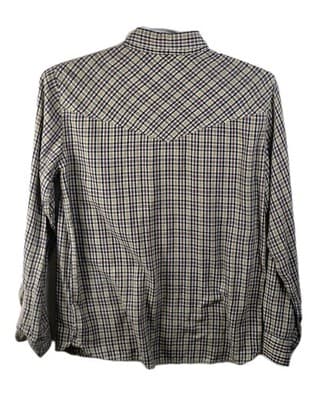 Levi's Vintage Men's Medium Longhorn Plaid Button Down Western Shirt - Thumbnail 6