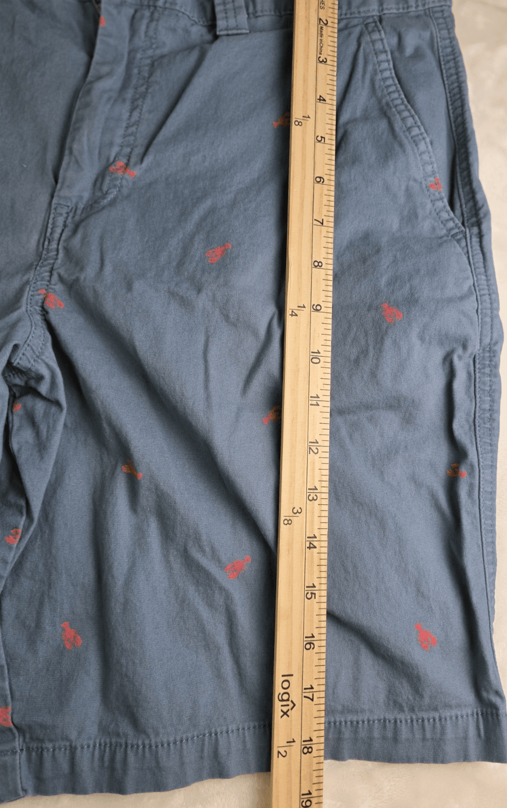 Magellan Shorts Men's Size 33 Chino Blue/Green Shorts - Thumbnail 5