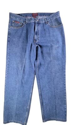 Chaps Men's 40 X 30 Classic Fit 5-Pocket Cotton Denim Jeans - Image 1