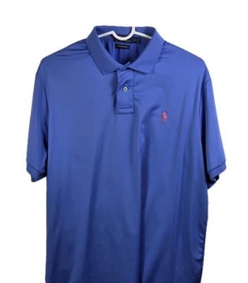 Polo Ralph Lauren Men's Large Preformance Light Blue Short Sleeve Shirt - Thumbnail 3