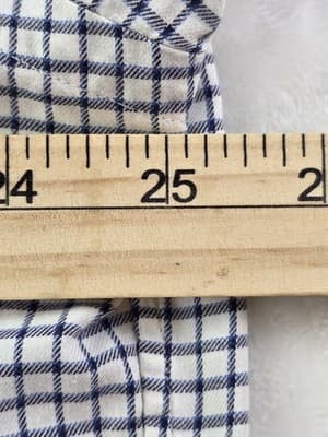 Ralph Lauren Men's XL Gingham Black/White Long Sleeve Button Up Short - Thumbnail 4