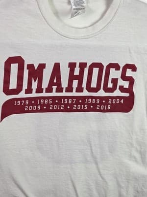2015 Omahogs Arkansas Razorbacks Baseball T-shirt Small - Thumbnail 2