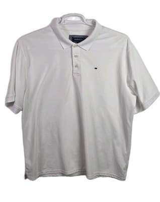 Crown And Ivy Men's XL White Short Sleeve Polo Shirt - Image 1