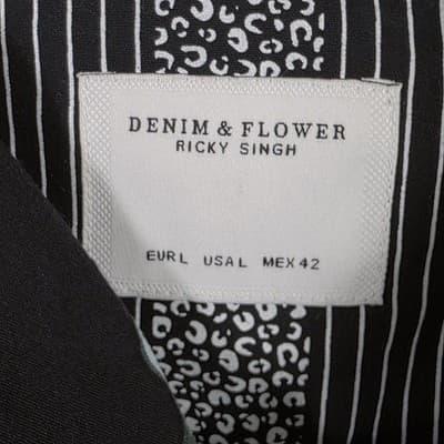 Denim & Flower Men's Large Floral Paisley Short Sleeve Button Up Shirt - Thumbnail 3
