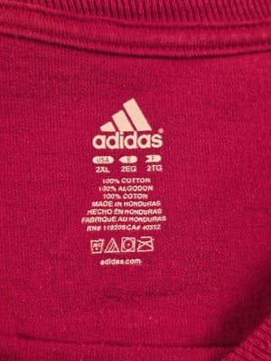 Adidas Men's XL Arkansas Razorbacks Red Short Sleeve T-Shirt - Thumbnail 3