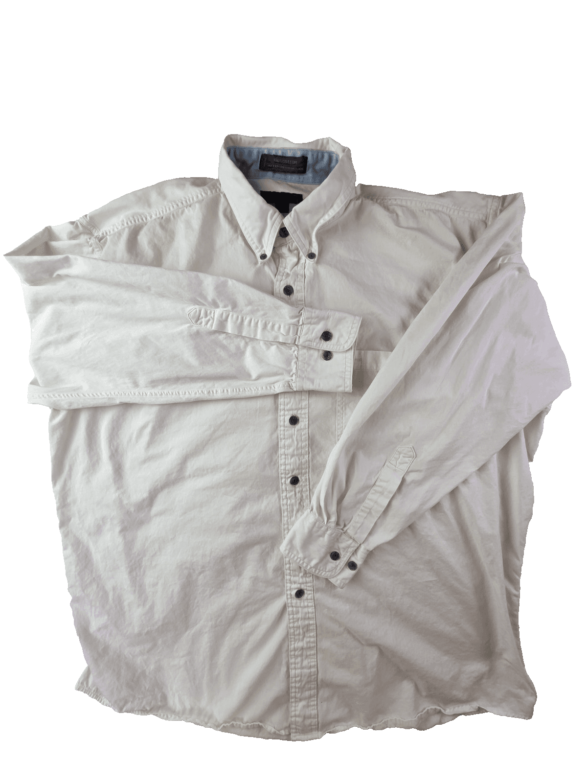 Chaps Men's 16 1/2 32-33 Cream Colored Long Sleeve Button Up Shirt - Image 1