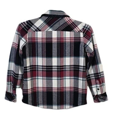 Orvis Women's Small Red Navy White Plaid Flannel Snap Button Shirt Jacket - Thumbnail 6