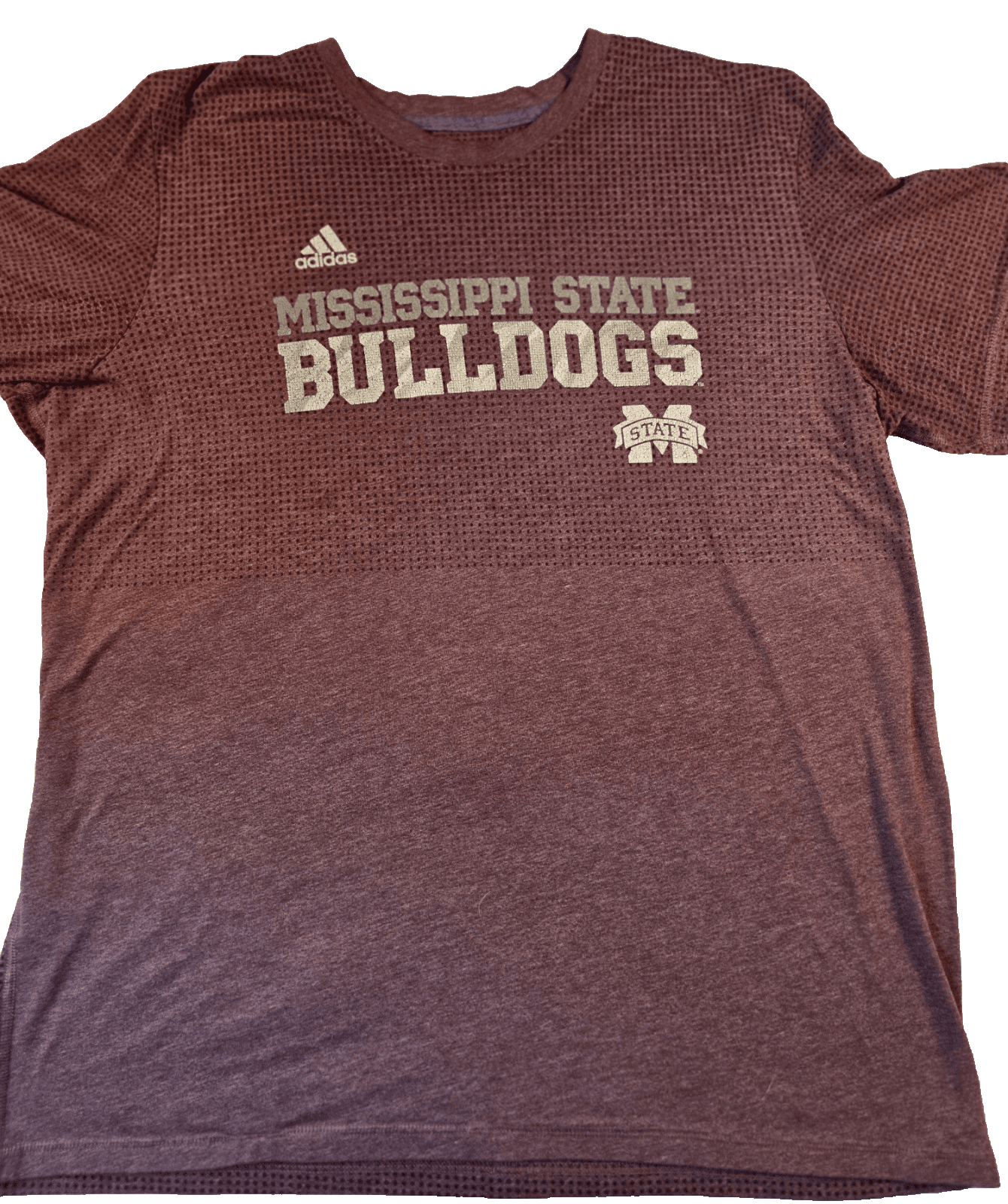 Mississippi State Bulldogs Men's XXL Maroon/White Short Sleeve T-shirt - Image 1