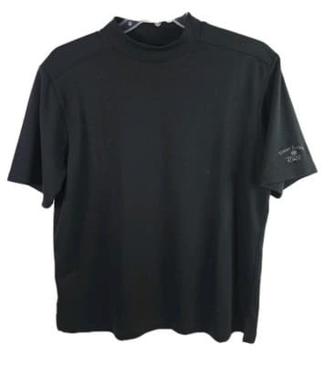 Tommy Bahama Men’s Large Black Cotton Blend Short Sleeve Polo Shirt - Thumbnail 2