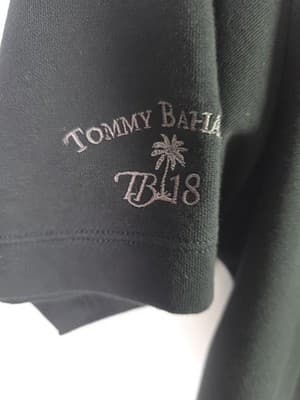 Tommy Bahama Men’s Large Black Cotton Blend Short Sleeve Polo Shirt - Thumbnail 5