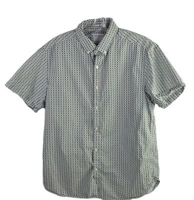Denim And Flower Men's Medium Short Sleeve Button Down Shirt - Thumbnail 2