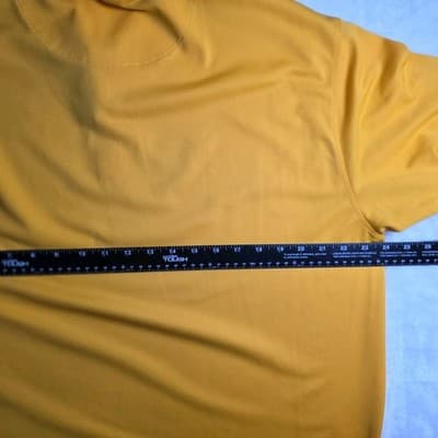 Nike Golf Dri-fit Men's XL Yellow Short Sleeve Polo Shirt - Thumbnail 6