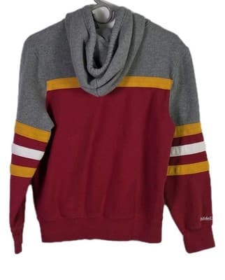 Mitchell & Ness Extra Small Red & Gray Kansas City Chiefs Throwback Hoodie - Thumbnail 7