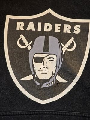 Fanatics Oakland Raiders Derek Carr Black Large Hoddie * Flaws * - Thumbnail 2