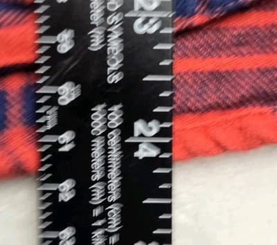 Mossimo Women's Medium Red & Blue Tartan Plaid Cotton Flannel Collared Shirt - Thumbnail 6