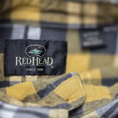Red Head Brand Men's XL Yellow Flannel Long Sleeve Button Up Shirt - Thumbnail 4