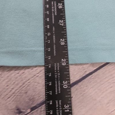 Vintage Master's Men's Large Teal Blue Short Sleeve Golf Polo Shirt - Thumbnail 10
