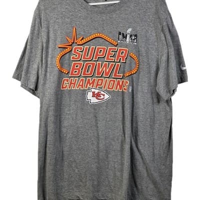 Nike Kansas City Chiefs Men's XL Gray Super Bowl Champs T-Shirt - Thumbnail 2