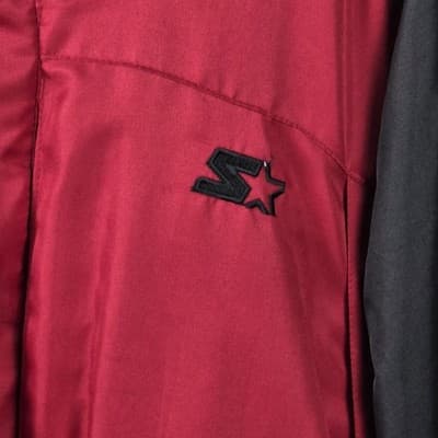 Vintage Starter Men's Medium (38-40) Red / Black Puffer Jacket - Thumbnail 2