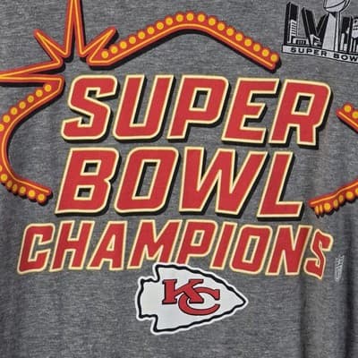 Nike Kansas City Chiefs Men's XL Gray Super Bowl Champs T-Shirt - Thumbnail 3