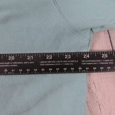 Vintage Master's Men's Large Teal Blue Short Sleeve Golf Polo Shirt - Thumbnail 6