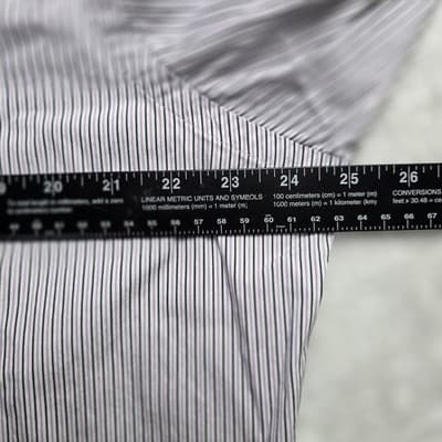 Polo Ralph Lauren Men's Lavender Striped Size 16.5 - 34/35 Long Sleeve Shirt - Thumbnail 7
