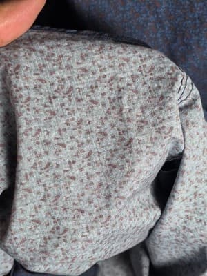 Hart Schaffner Marx Men's Small Blue Paisley Long Sleeve Button Up Shirt - Thumbnail 12