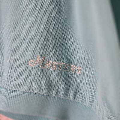 Vintage Master's Men's Large Teal Blue Short Sleeve Golf Polo Shirt - Thumbnail 3