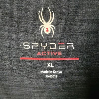Spyder Women's Large Charcoal Long Sleeve Running Shirt - Thumbnail 2