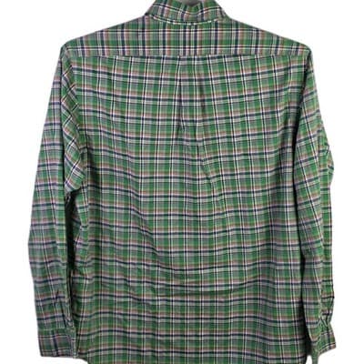 Polo Ralph Lauren Men's Large Multicolor Black Watch Plaid Long Sleeve Button Up - Thumbnail 8