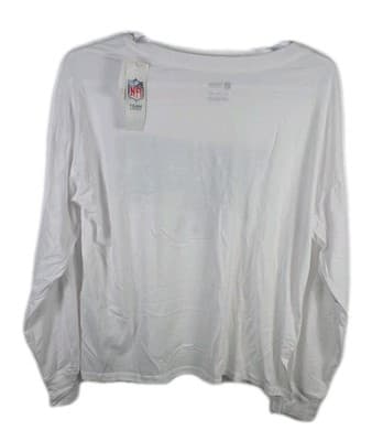 NWT New England Patriots Men's XXL White Long Sleeve Shirt - Thumbnail 6