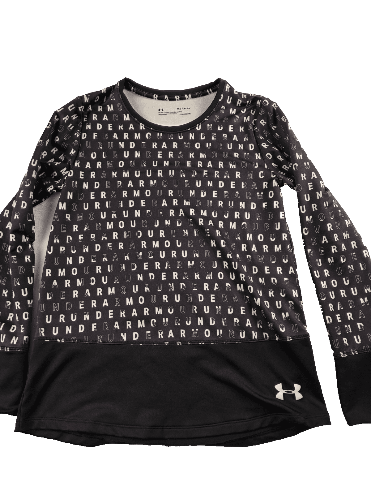 Under Armour Youth Girls Large Cold gear Black Pullover - Image 1