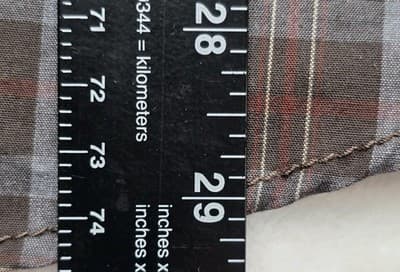 Weatherproof Men's Large Brown Plaid Button Up Long Sleeve Shirt - Thumbnail 7