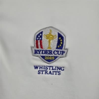 RLX Ralph Lauren Men's Medium White 2020 Ryder's Cup S/S Golf Polo Shirt - Thumbnail 2