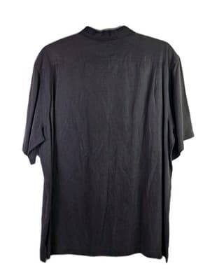 Cremieux Men's XL Gray Silk & Linen Blend Button-Down Shirt - Thumbnail 6