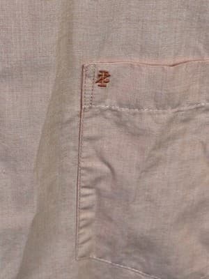 Izod Men's XL Peach Long Sleeve Button Up Shirt - Thumbnail 4
