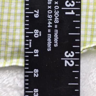 Talbots Men's Size 17-43 Green/ White Gingham Long Sleeve Button Up Shirt - Thumbnail 7