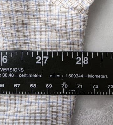 David Donahue Shirt Men's 18.5 36/37 Multicolored Geometric Long Sleeve Shirt - Thumbnail 6