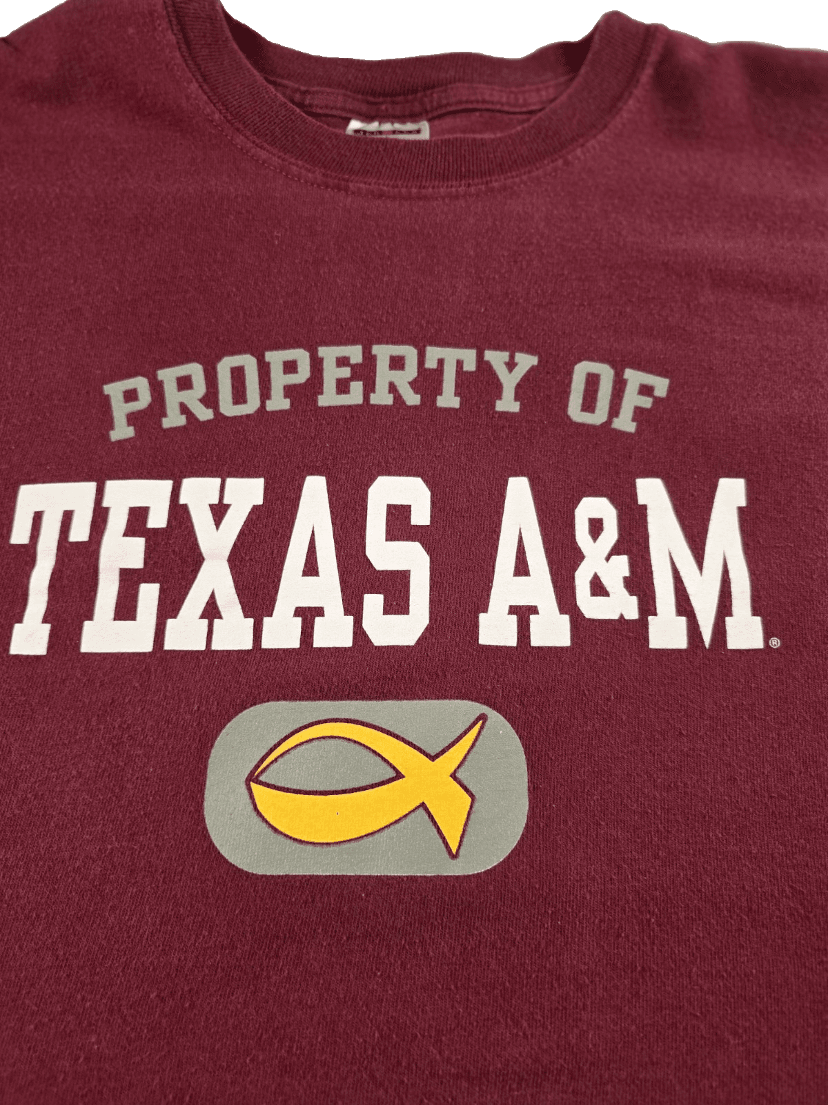 Texas A & M Adult Large Red Short Sleeve T-Shirt - Thumbnail 2