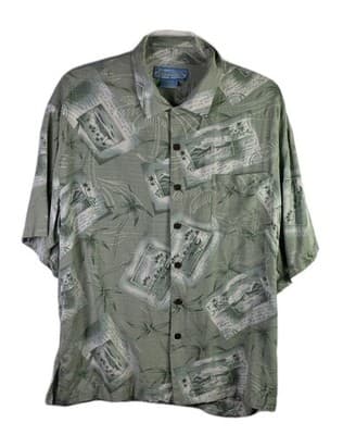 Bermuda Bay Men's XXL Silk Tropical Short Sleeve Shirt - Image 1
