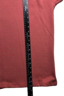 Tommy Bahama Men's Large Coral Pink Silk & Cotton Blend Short Sleeve Polo Shirt - Thumbnail 9