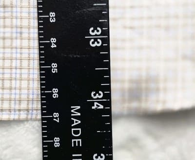 David Donahue Shirt Men's 18.5 36/37 Multicolored Geometric Long Sleeve Shirt - Thumbnail 8