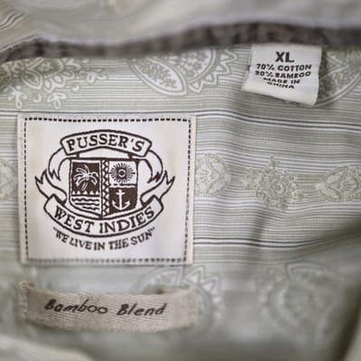 Pusser's West Indies Men's XL Bamboo Blend Hawaiian Button Down Shirt - Thumbnail 4