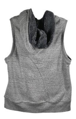 Green Bay Packers Antiqua Women's Small Gray Fleece Full Zip Vest - Thumbnail 7
