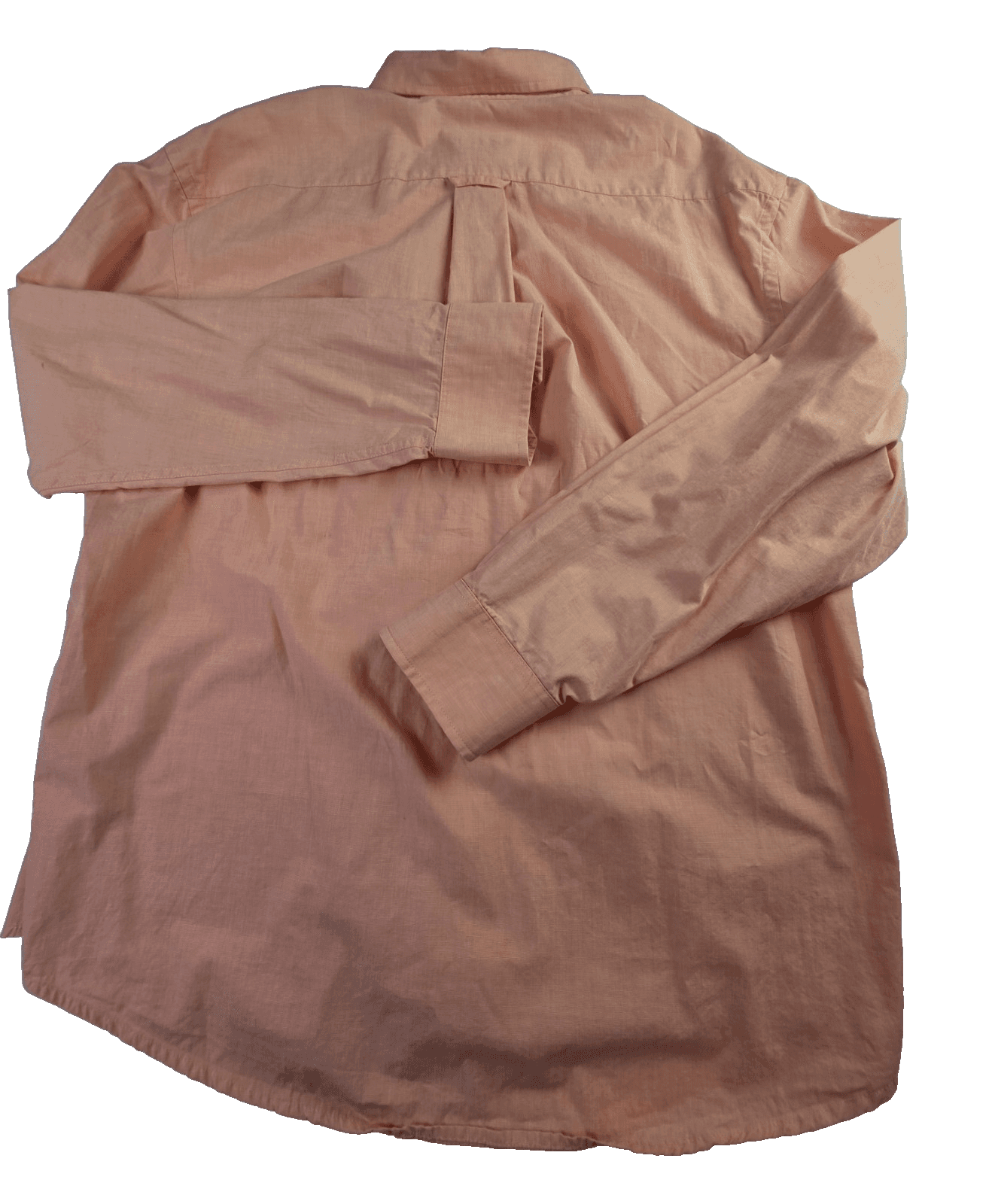 Izod Men's XL Peach Long Sleeve Button Up Shirt - Thumbnail 7